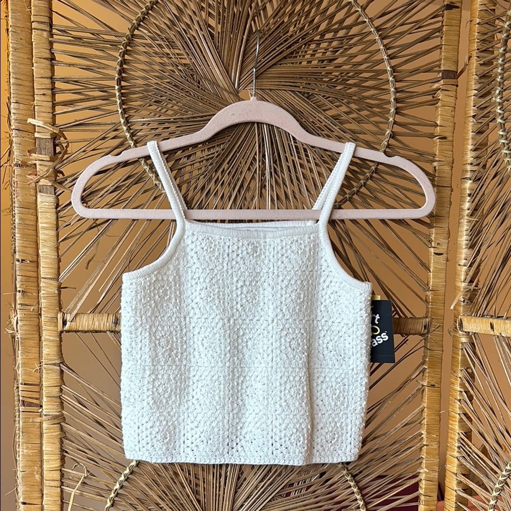 NWT Boho crochet tank top